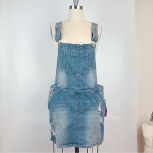NWT Tinseltown Mini Overall Jump Skirt XL